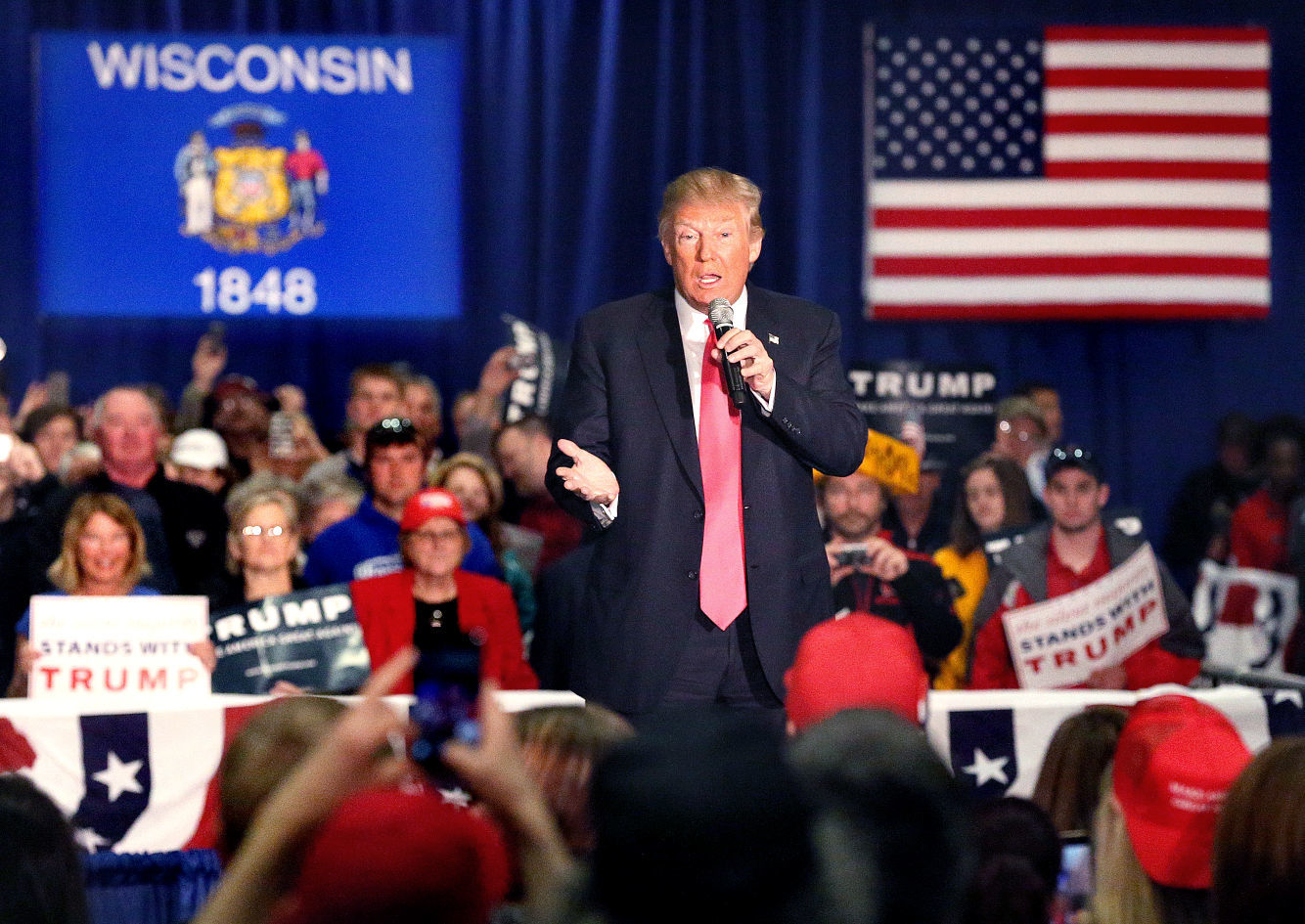 Donald Trump visited the La Crosse Center in 2016
